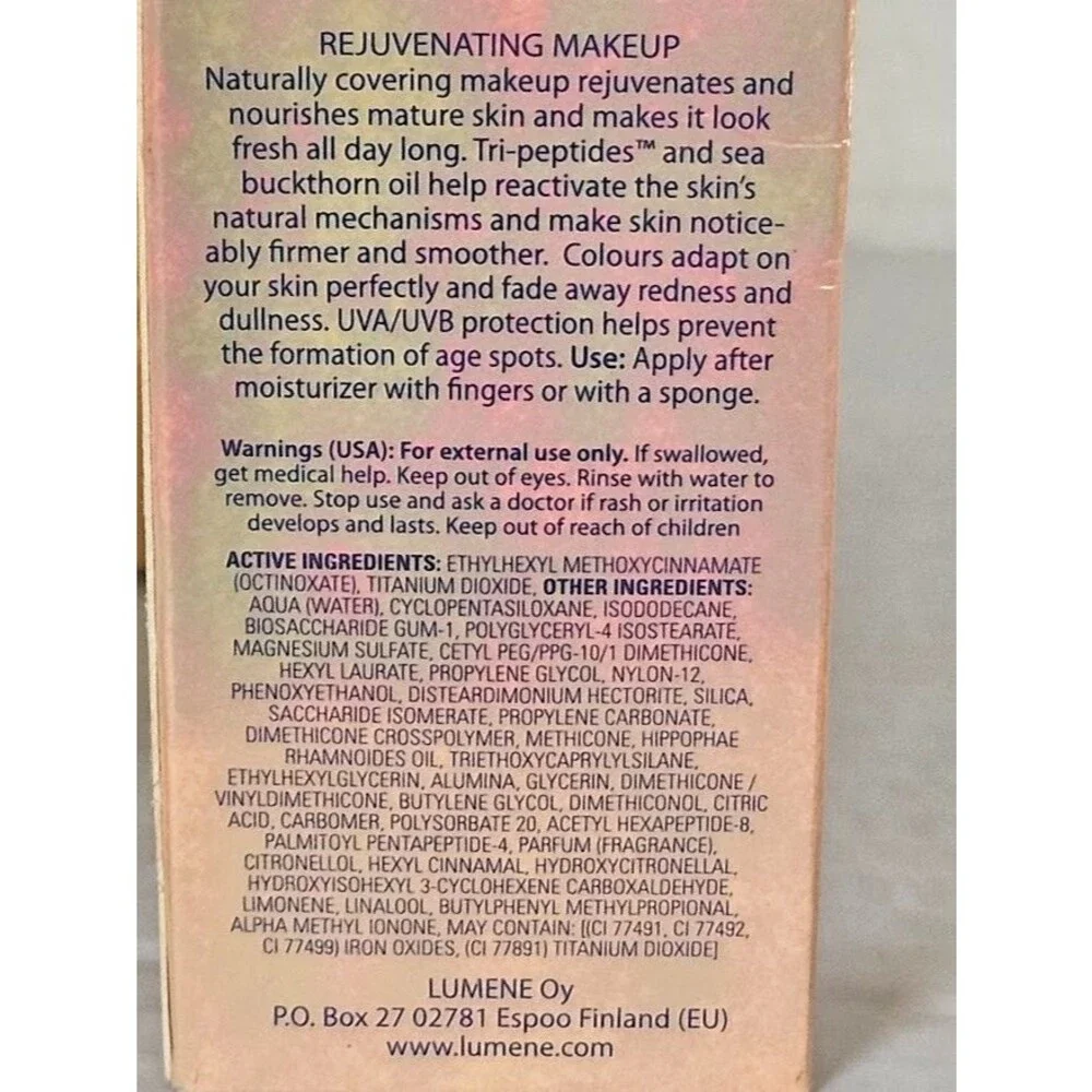 Lumene rejuvenating makeup